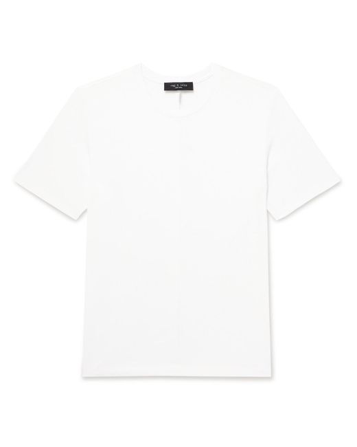 Rag Bone Men's White Tech-Jersey T-Shirt