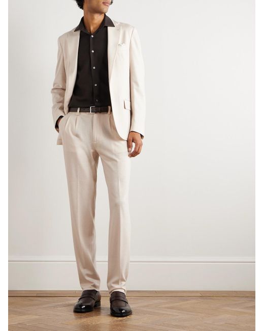 Eleventy Natural Nested Wool Suit for men