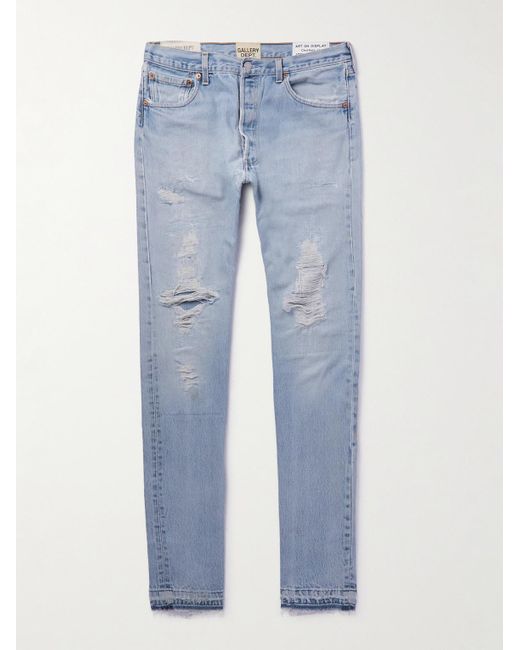 GALLERY DEPT. 5001 Slim-Fit Distressed Jeans in Blue für Herren