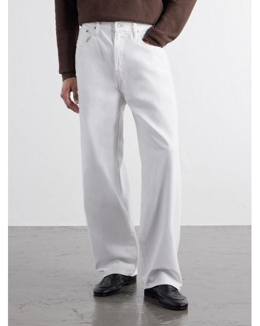 Polo Ralph Lauren White The Rivington Relaxed Straight-Leg Jeans for men