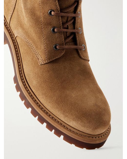 Officine Creative Brown Boss 021 Suede Boots for men