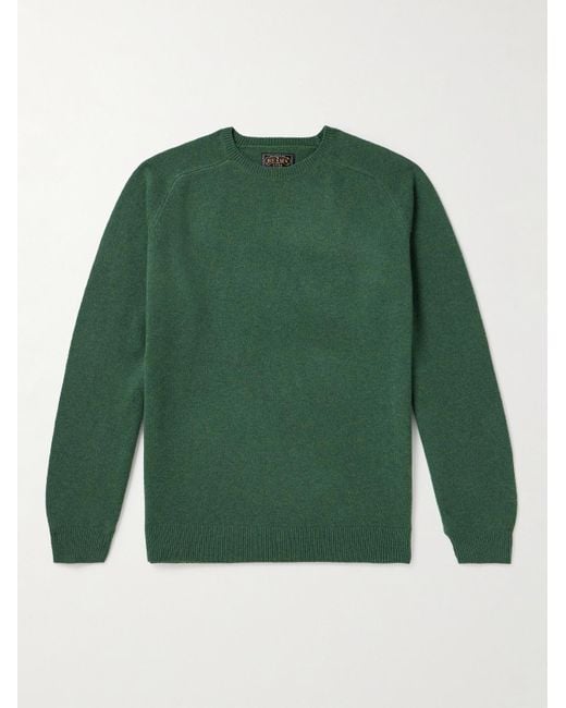 Pullover in lana di Beams Plus in Green da Uomo