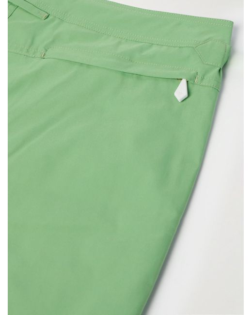 Tom Ford Green Slim-Fit Short-Length Swim Shorts for men