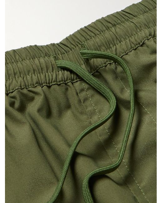 Universal Works Green Parachute Straight-leg Shell Cargo Shorts for men