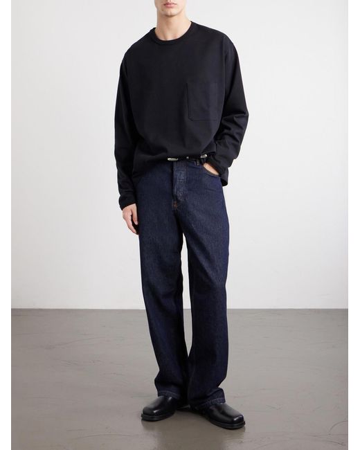 Lemaire Blue Cotton-Jersey T-Shirt for men