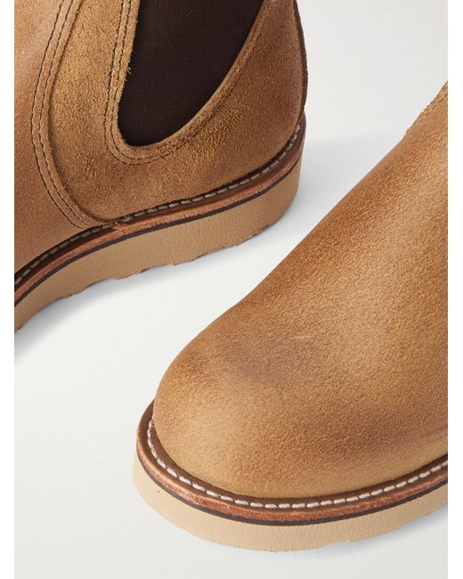 Red Wing Brown 3192 Suede Chelsea Boots for men
