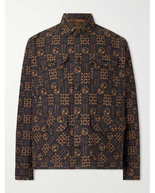 RRL Brown Ruddick Cotton-Jacquard Jacket for men