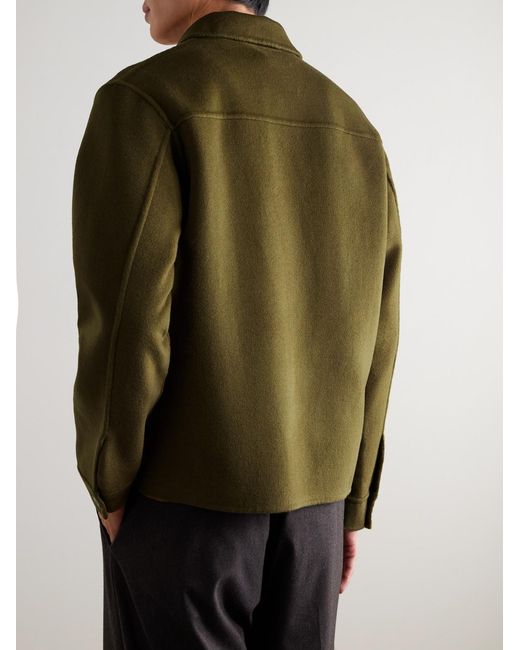 NN07 Green Alban 8447 Wool-blend Felt Jacket for men