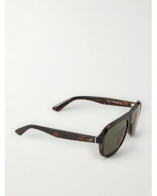 Oliver Peoples Black Paul Newman Aviator-style Acetate Sunglasses for men