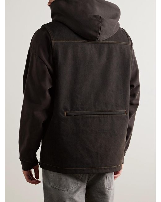 Agolde Black Ogden Denim Gilet for men