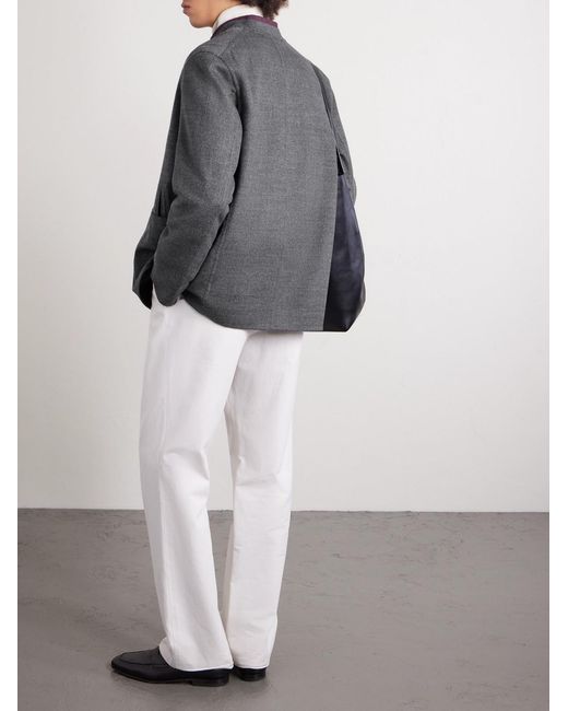 Dunhill Gray Reversible Wool-blend Jacket for men