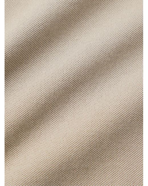 Loro Piana Natural Regatta Stretch-Cotton Piqué Polo Shirt for men