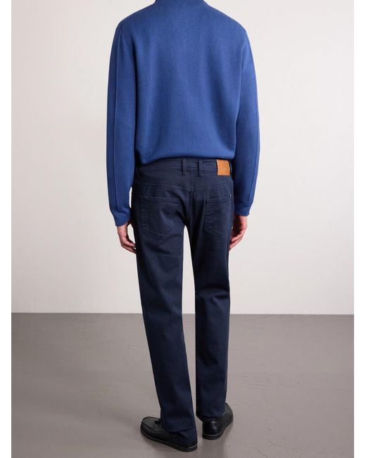 Canali Blue Slim-fit Straight-leg Jeans for men