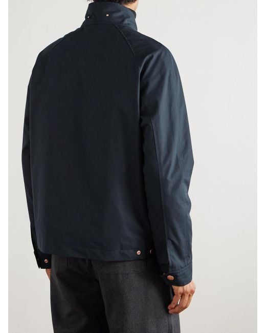 Private White V.c. Blue Cotton-Ventile Harrington Jacket for men