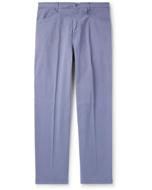 Altea Blue Walter Straight-leg Stretch Lyocell And Cotton-blend Denim Trousers for men