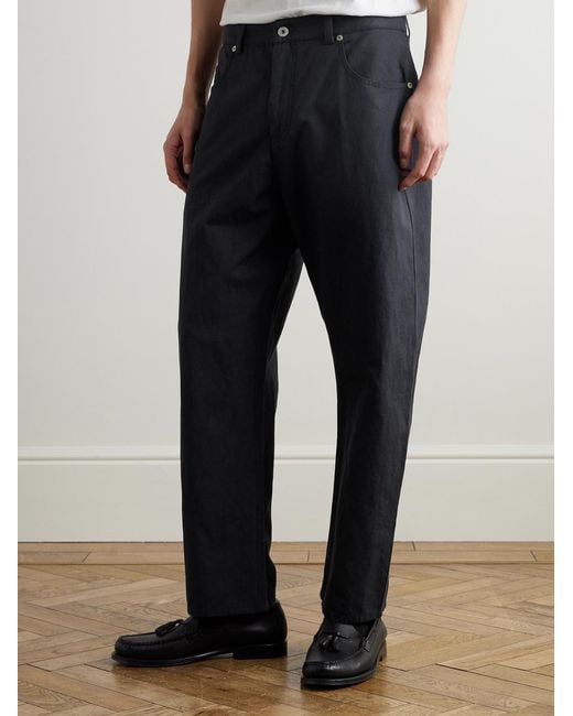 Folk Blue Barrel-Leg Jeans for men