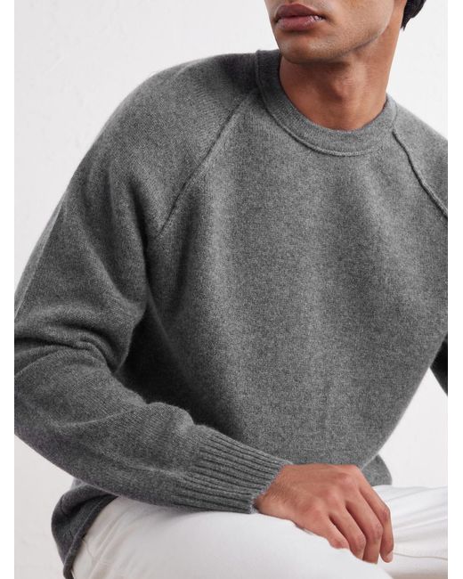 James Perse Gray Cashmere Sweater for men