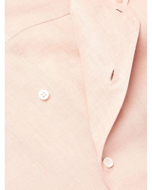 Loro Piana Pink Federico Camp-collar Linen Shirt for men