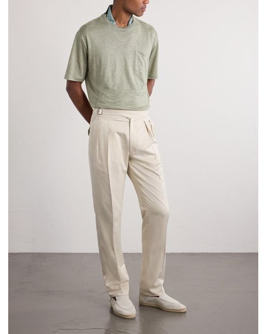 Ralph Lauren Natural Linen-Jersey T-Shirt for men