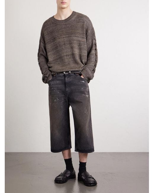 Our Legacy Brown Silk Sweater for men