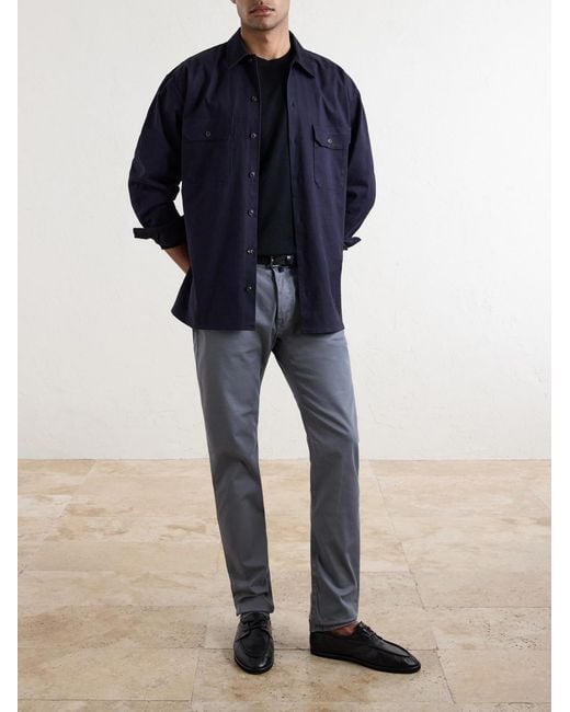 Cotton And Silk-Blend Sweater di Slowear in Blue da Uomo