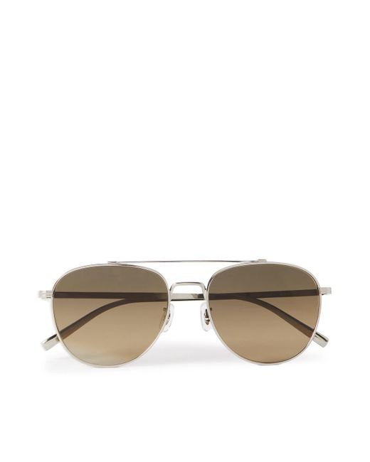 Oliver Peoples Metallic Rivetti Aviator-style Titanium Sunglasses for men