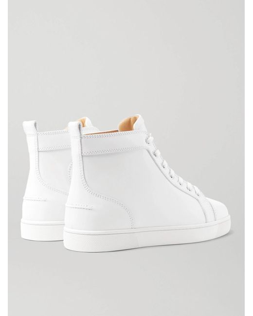 Christian Louboutin Natural Louis Leather High-Top Sneakers for men
