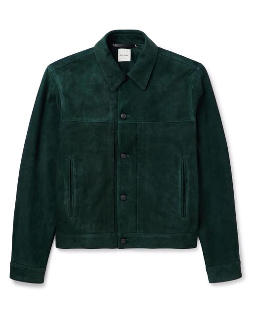 Paul Smith Green Suede Jacket for men