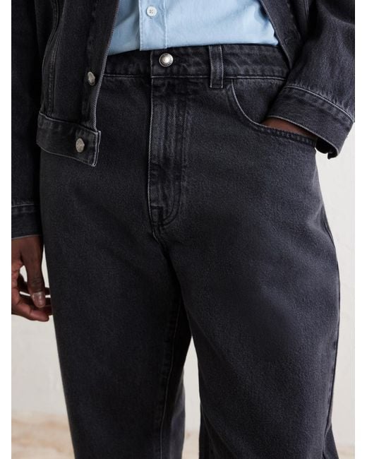 Canali Blue Straight-Leg Jeans for men