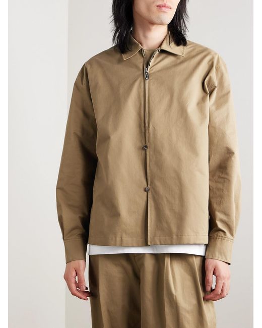 LE17SEPTEMBRE Natural Cotton-Blend Twill Jacket for men
