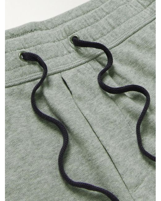 James Perse Gray Garment-dyed Cotton-jersey Drawstring Shorts for men