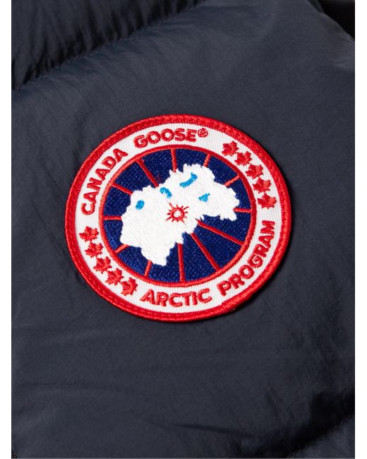 Canada Goose Blue Lawrence Slim-fit Logo-appliquéd Quilted Enduraluxe® Down Gilet for men