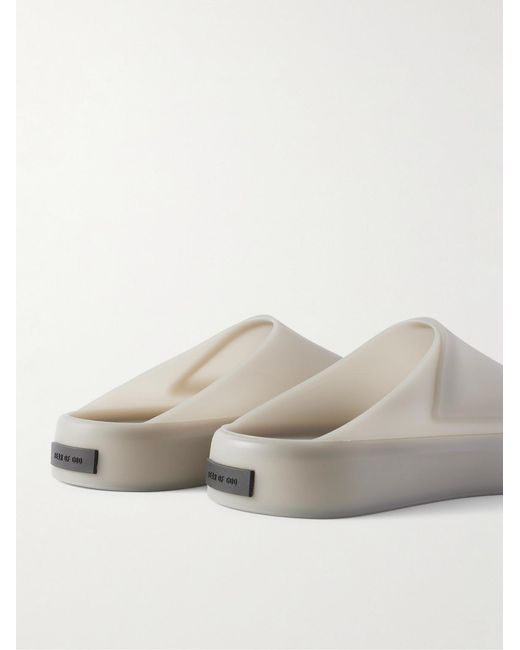 Fear Of God Gray Rubber Slides for men