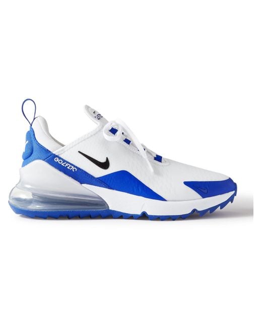 Nike White Air Max 270 G Rubber-trimmed Ripstop And Mesh Golf Shoes for men
