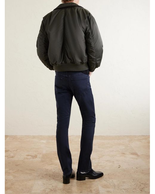 Tom Ford Blue Slim-fit Straight-leg Cotton-blend Corduroy Trousers for men
