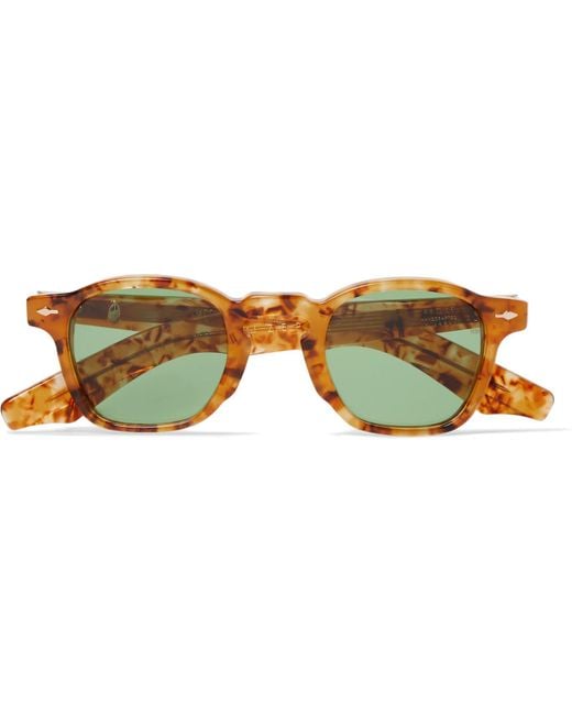 Jacques Marie Mage Brown Zephirin Havana Round-frame Tortoiseshell Acetate Sunglasses for men