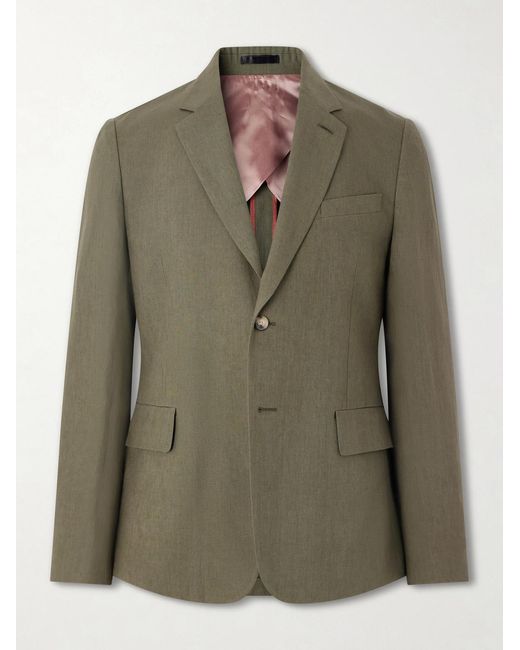 Paul Smith Green Linen Suit Jacket for men