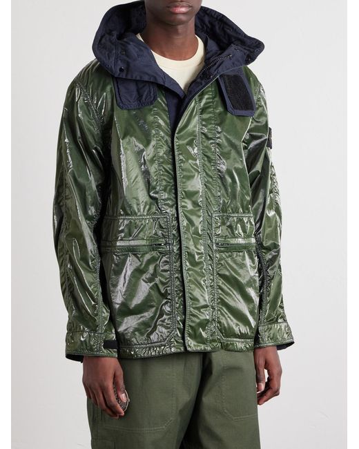Stone Island Green New Balance Cotton-Ripstop Jacket for men