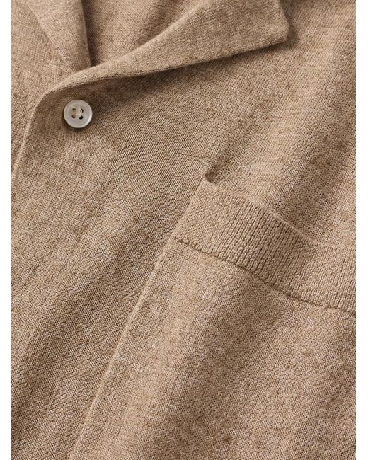 Alex Mill Aldrich Hemd aus einer Baumwoll-Hanfmischung mit Reverskragen in Natural für Herren