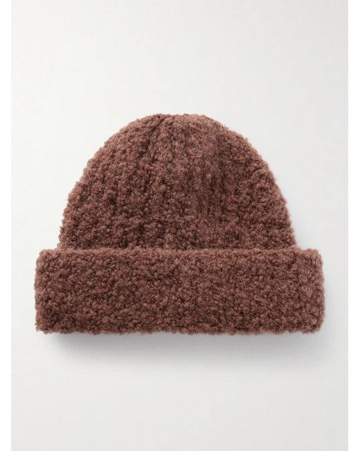 A Kind Of Guise Brown Batu Wool-Blend Bouclé Beanie