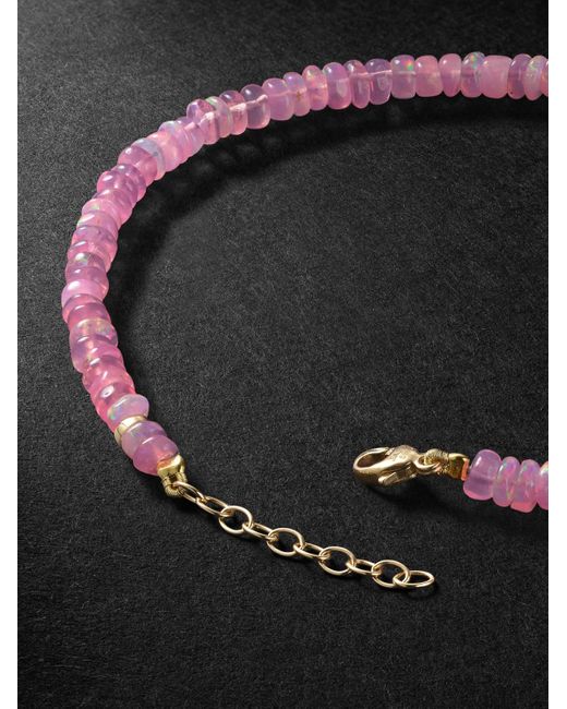 JIA JIA Black Opal Beaded Bracelet for men