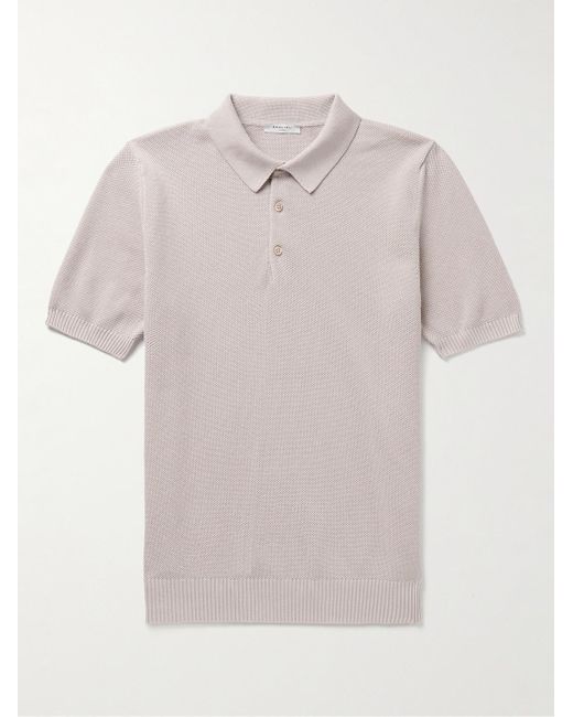 Boglioli Natural Cotton-piqué Polo Shirt for men