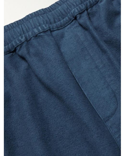 Folk Blue Assembly Straight-leg Cotton-moleskin Trousers for men