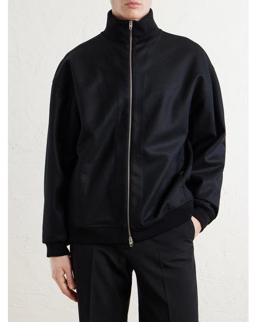 Jil Sander Black Wool-Felt Jacket for men
