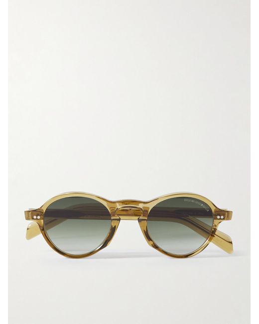 Cutler & Gross Brown Round-frame Acetate Sunglasses for men