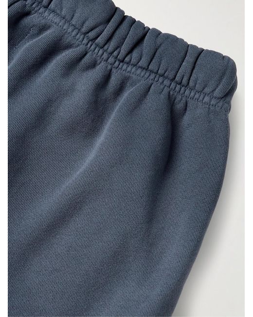 Les Tien Blue Yacht Straight-leg Appliquéd Cotton-jersey Sweatpants for men