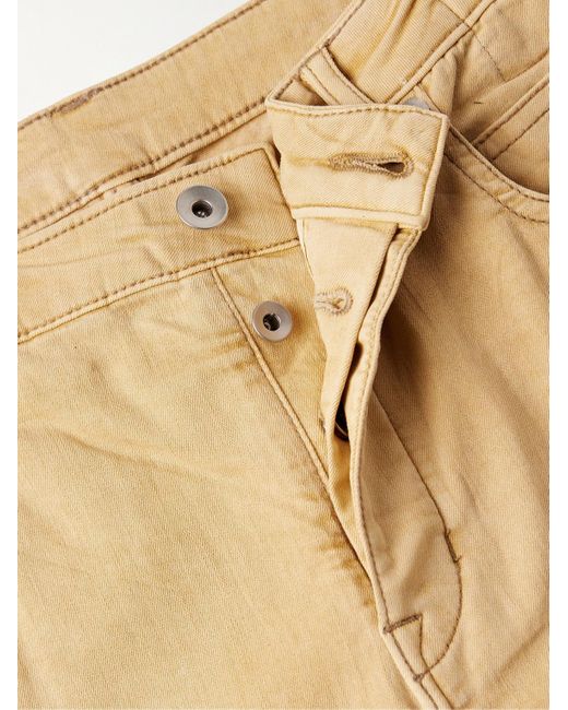 Rick Owens Skinny Jeans aus beschichtetem Stretch-Material in Natural für Herren