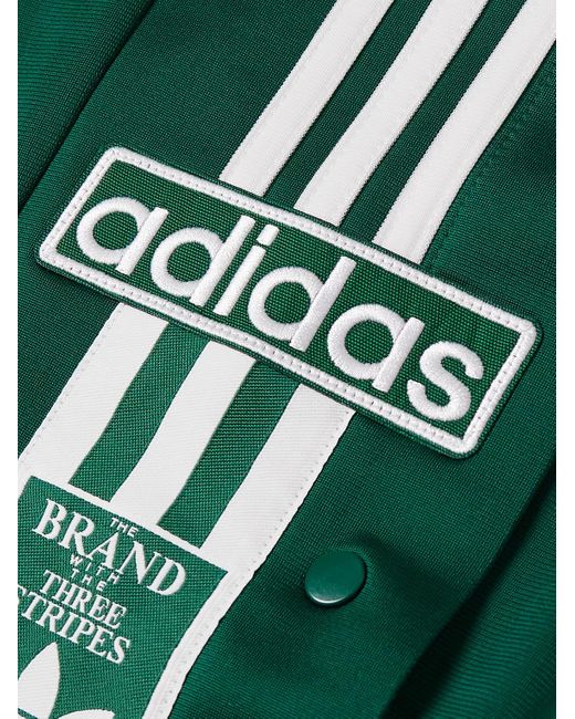 Adidas Originals Gerade geschnittene Jogginghose aus Jersey mit Streifen und Logostickerei in Green für Herren