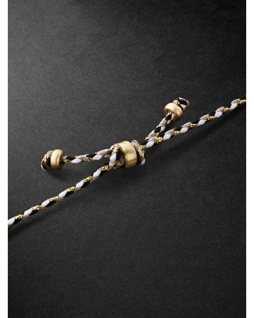 Jacquie Aiche Black Aventurine And Cord Pendant Necklace for men