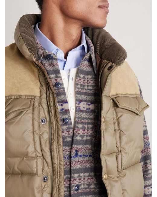 RRL Gray Wool-blend Overshirt for men